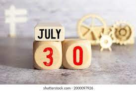 30 जुलाई की महत्त्वपूर्ण घटनाएँ Important Events of 30th July :-