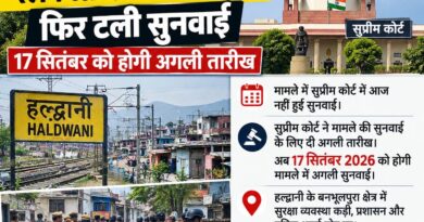 हल्द्वानी: बनभूलपुरा रेलवे अतिक्रमण मामले में 17 सितंबर को होगी अगली सुनवाई
